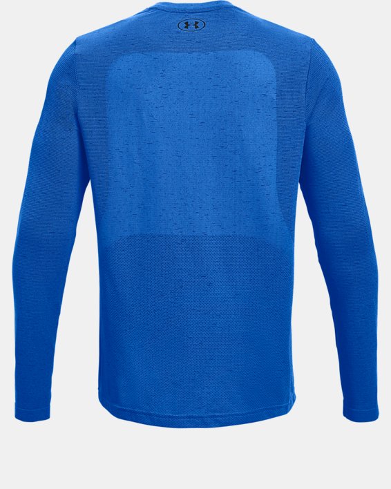 Men's UA Seamless Long Sleeve, Blue, pdpMainDesktop image number 5